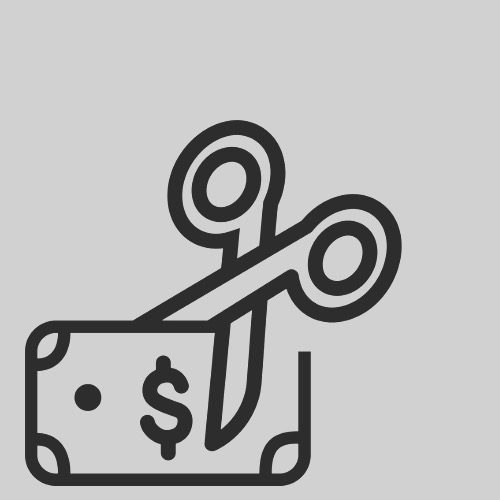 bank-note-and-scissors-line-icon-vector-id911322122